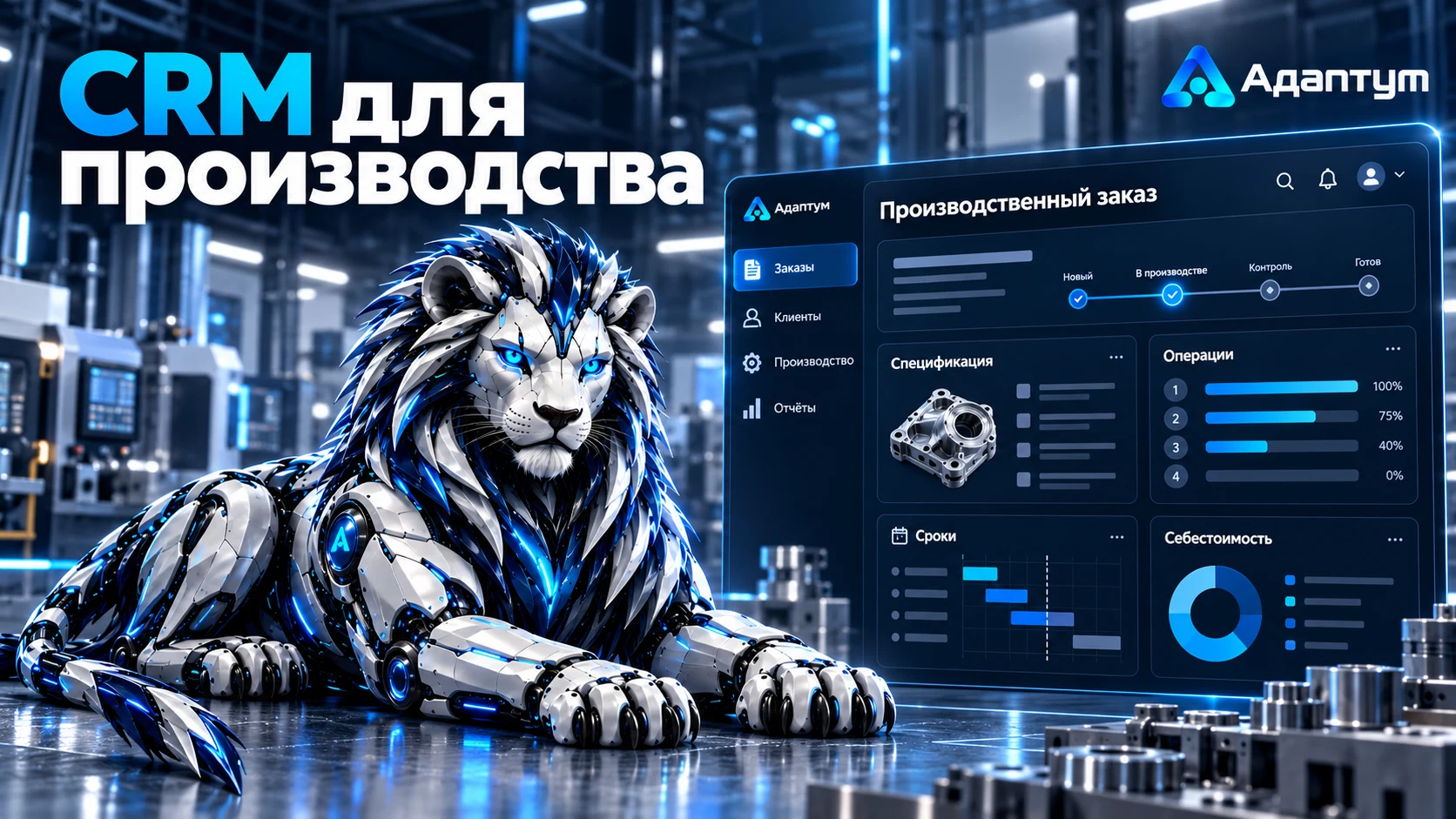 Адаптум CRM для производства под заказ